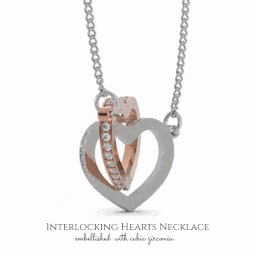 Cardwelry Interlocking Hearts Necklace - CARDWELRY