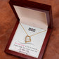To My Mom, I Loved You My Whole Life White Gold Forever Love Necklace