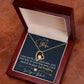 To My Wife, I Want To Be Your Everything White Gold Forever Love Necklace