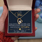 To My Wife, I Want To Be Your Everything White Gold Forever Love Necklace