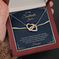 Personalize To My Soulmate Interlocking Hearts Necklace - Thoughtful Romantic  Soulmate  Anniversary Birthday Christmas Gift