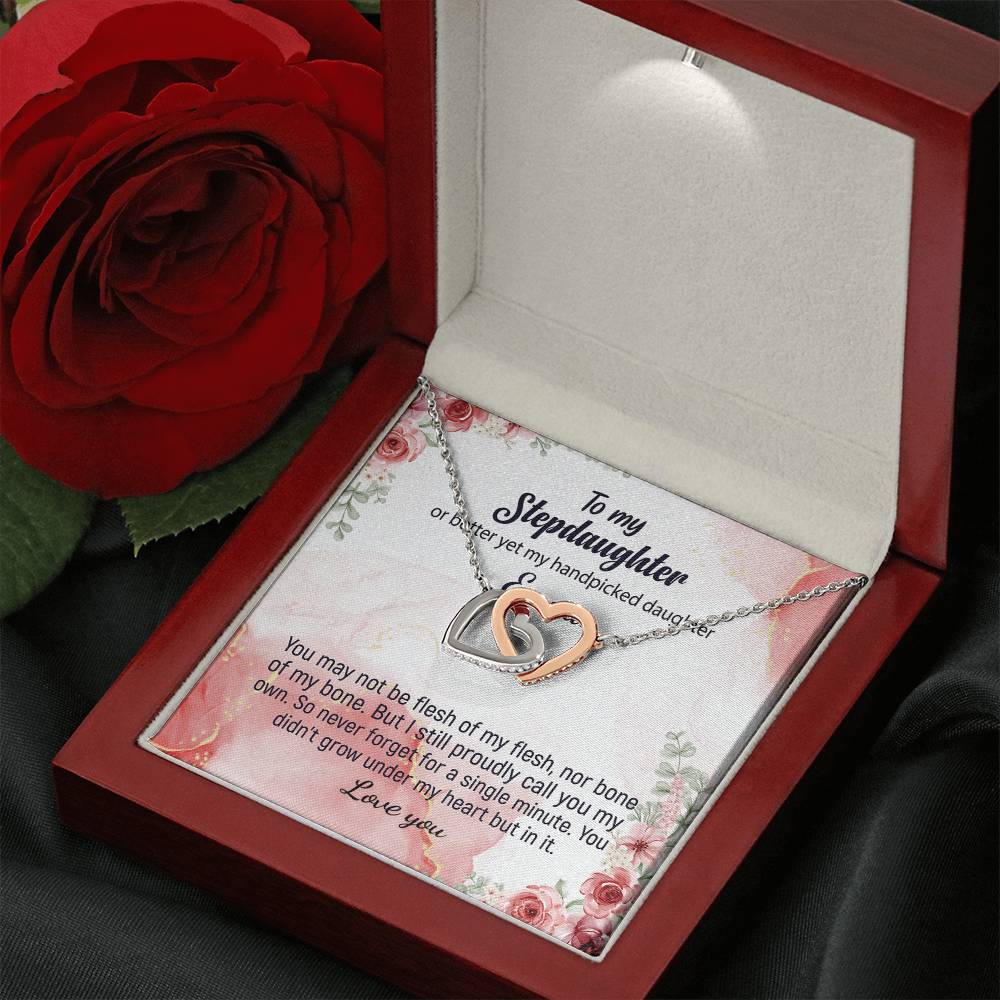 Interlocking Hearts Necklace - The Perfect Gift for Your Stepdaughter