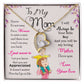 To My Mom, I Will Always Be Your Little Boy White Gold Forever Love Necklace