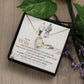 To My Wife, I Just Want To Be Your Last Everything White Gold Forever Love Necklace