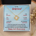 CardWelry 2nd Anniversary Gift for Girlfriend, necklace 18K Yellow Gold Finish Standard Box
