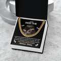 CardWelry Personalized Daddy To Be Necklace Gift Baby Bump Cuban Link Chain Customizer