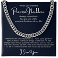 CardWelry Engagement Gift Promise Necklace Always Remember, Romantic Gift for Him Jewelry
