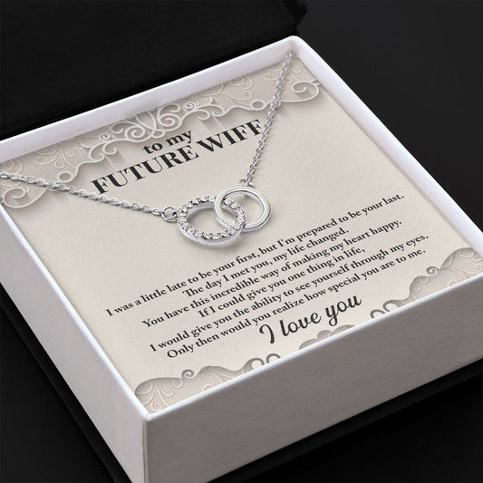 CardWelry Future Wife Gift, Gift for Fiancé, Cardwelry Necklace Gift For Future Wife, Wife To Be Gift Jewelry
