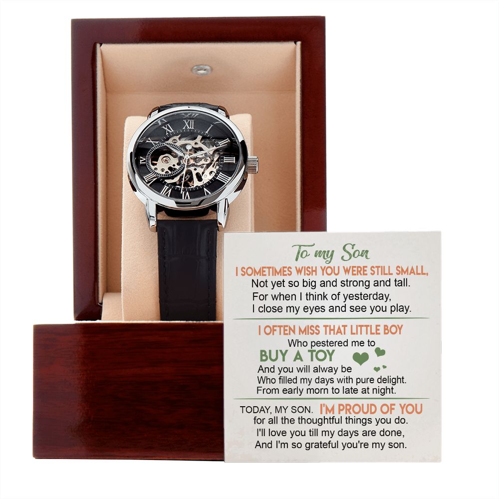 CardWelry Gift for Son, To My Son I'm Proud of You, Sentimental Gifts form Mom, Meaningful Gifts form Dad Jewelry