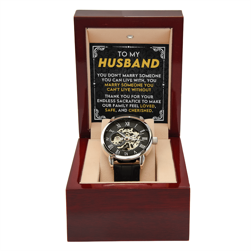 CardWelry Meaningful Watch Gift for Husband Special Present for Husband on Father's Day, Husband Appreciation Gift, Gift for Husband from Wife Watch