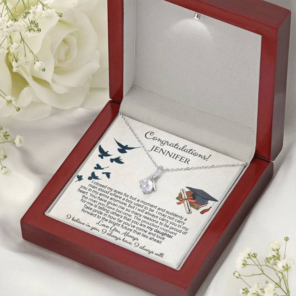 CARDWELRYJewelryPersonalized Graduation Gift for Daughter's, Graduation Necklace Gifts for Her