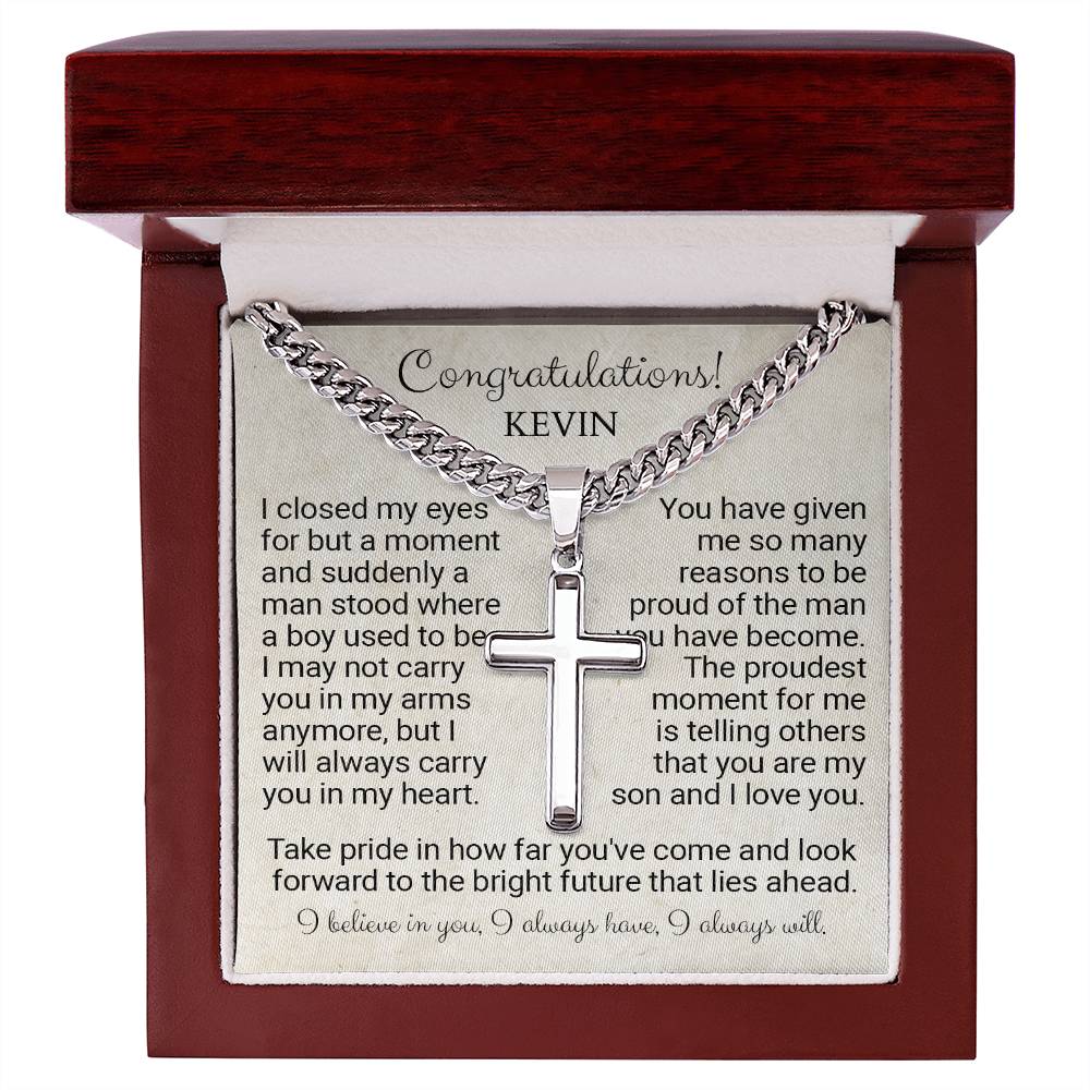 CARDWELRYJewelryPersonalized Graduation Gift for Son, Graduation Necklace Gifts for Him