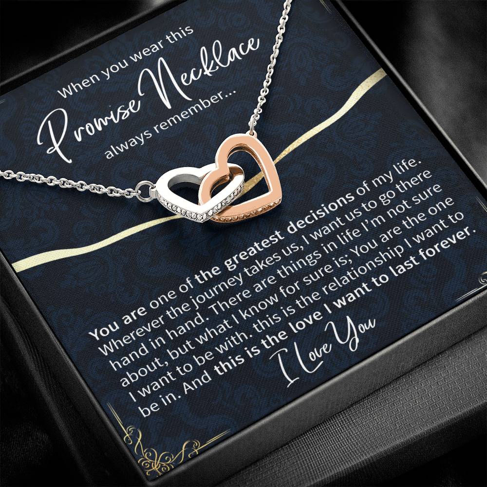 CARDWELRYJewelryPromise Necklace - Romantic Gift For Girlfriend, Gift for Fiancé, Gift for Bride, Girlfriend Anniversary Gift