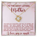 CARDWELRYJewelryTi The Most Loving Mother, This Necklace Love Knot CardWelry Gift