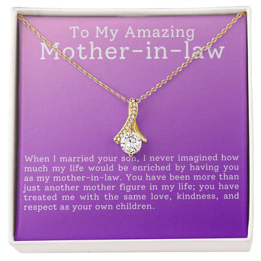 CARDWELRYJewelryTo My Amazing Mother-In-Law, I Never Imagined Alluring Beauty CardWelry Gift