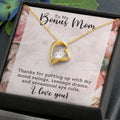 CARDWELRYJewelryTo My Bonus Mom, Thanks for... I Love You. Forever Love Necklace