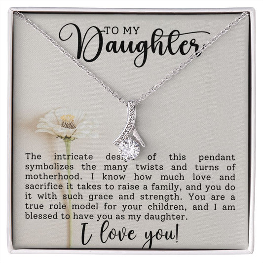 CARDWELRYJewelryTo My Daighter, I Am Blessed To Have You Alluring Beauty CardWelry Gift