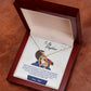 CARDWELRYJewelryTo My Daughter, You_ll Always Be My Baby Girl White Gold Forever Love Necklace