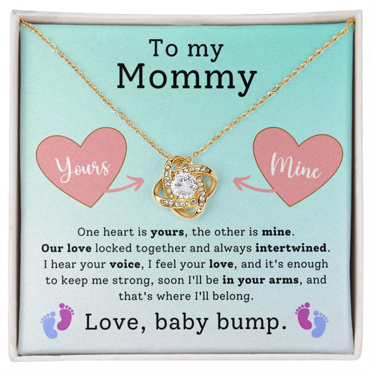 CARDWELRYJewelryTo My Mommy, love, Babt Bump Love Knot CardWelry Gift