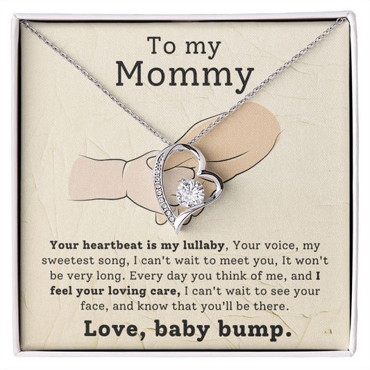 CARDWELRYJewelryTo My Mommy, Love, Baby Bump, Mom To Be Forever Love CardWelry Necklace
