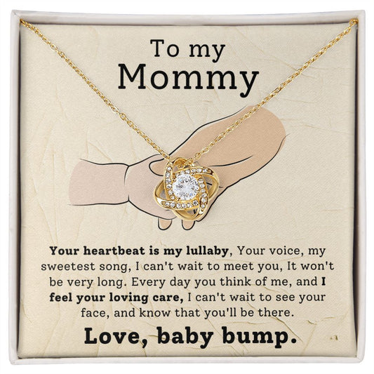 CARDWELRYJewelryTo My Mommy, Your Heartbeat Is My Lullaby Love Knot CardWelry Gift