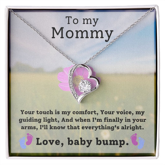 CARDWELRYJewelryTo My Mommy, Your Touch is my comfort, Baby Bump, CardWelry Necklace