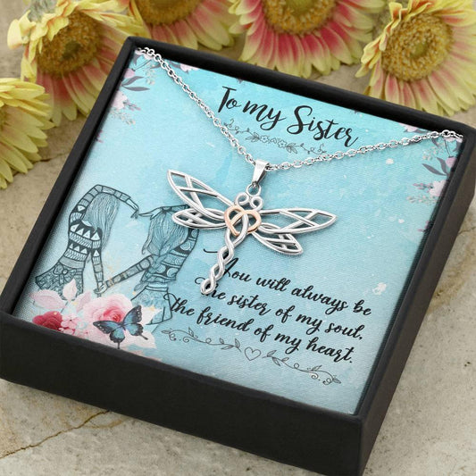 CardWelry To my Sister Necklace Gift Jewelry