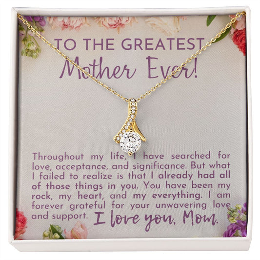 CARDWELRYJewelryTo The Most Greatest Mom Ever Alluring Beauty CardWelry Gift