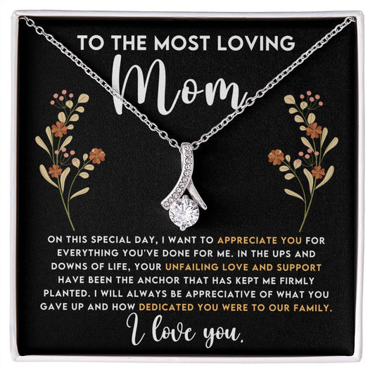 CARDWELRYJewelryTo The Most Loving Mom, On This special Day Alluring Beauty CardWelry Gift