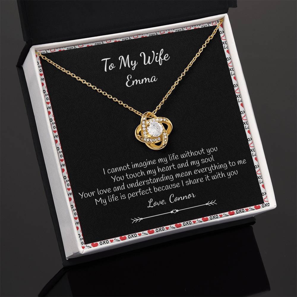 Personalize Valentine Gift from Husband to Wife, Hugs and kiss OXO To My Wife