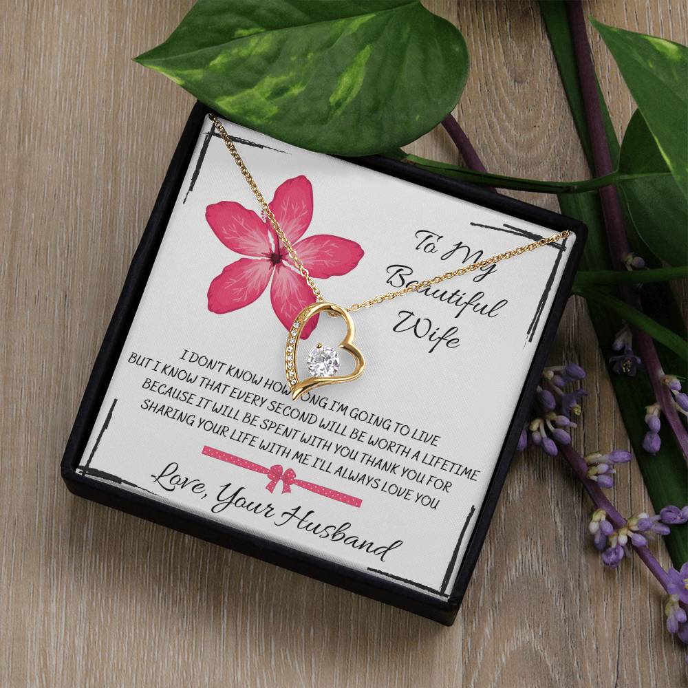 To My Beautiful Wife, I Don't Know How... Love, Your Husband - Forever Love Necklace