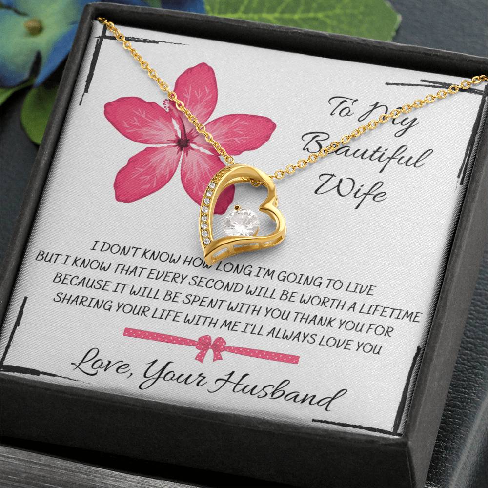 To My Beautiful Wife, I Don't Know How... Love, Your Husband - Forever Love Necklace