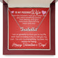 CardWelry To My Precious Wife Happy Valentine's Day Name Necklace Gift Jewelry