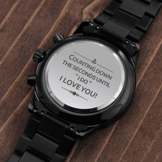 CardWelry Counting Down the Seconds Until I Do I Love You Watch for Him Jewelry Standard Box