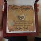 CARDWELRYJewelryDear Daughter, If you ever feel lost, Love you, Dad - Interlocking Hearts Necklace