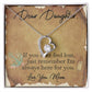 CARDWELRYJewelryDear Daughter, If you ever feel lost, Love you, Mom White Gold Forever Love Necklace