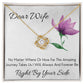 CARDWELRYJewelryDear Wife, No Matter Where or How Far.. - Love Knot CardWelry Necklace Gift