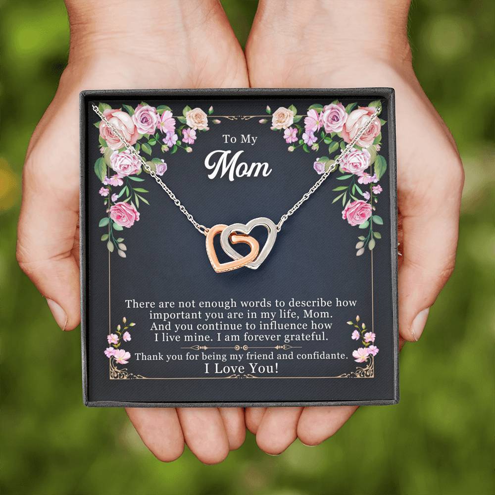 CardWelry Gifts For Mom Necklace, Mom Birthday Card Christmas Gift for Moms Mothers Gift for Her Jewelry