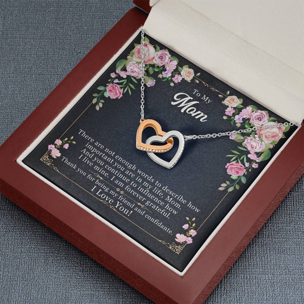 CardWelry Gifts For Mom Necklace, Mom Birthday Card Christmas Gift for Moms Mothers Gift for Her Jewelry