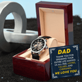 CardWelry Meaningful Watch Gift for Dad, Special Present for Dad on Father's Day, Father Appreciation Gift Watch
