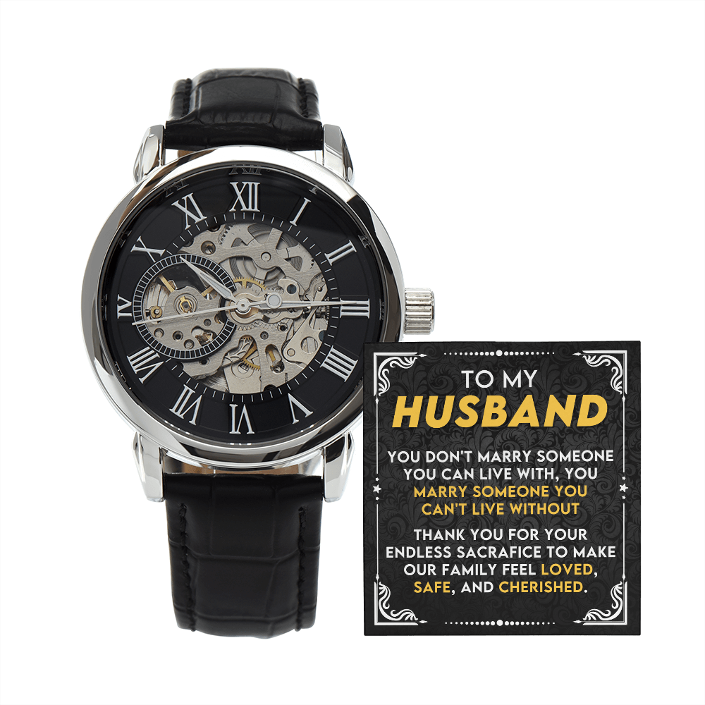 CardWelry Meaningful Watch Gift for Husband Special Present for Husband on Father's Day, Husband Appreciation Gift, Gift for Husband from Wife Watch Default Title
