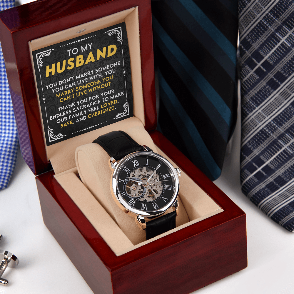 CardWelry Meaningful Watch Gift for Husband Special Present for Husband on Father's Day, Husband Appreciation Gift, Gift for Husband from Wife Watch