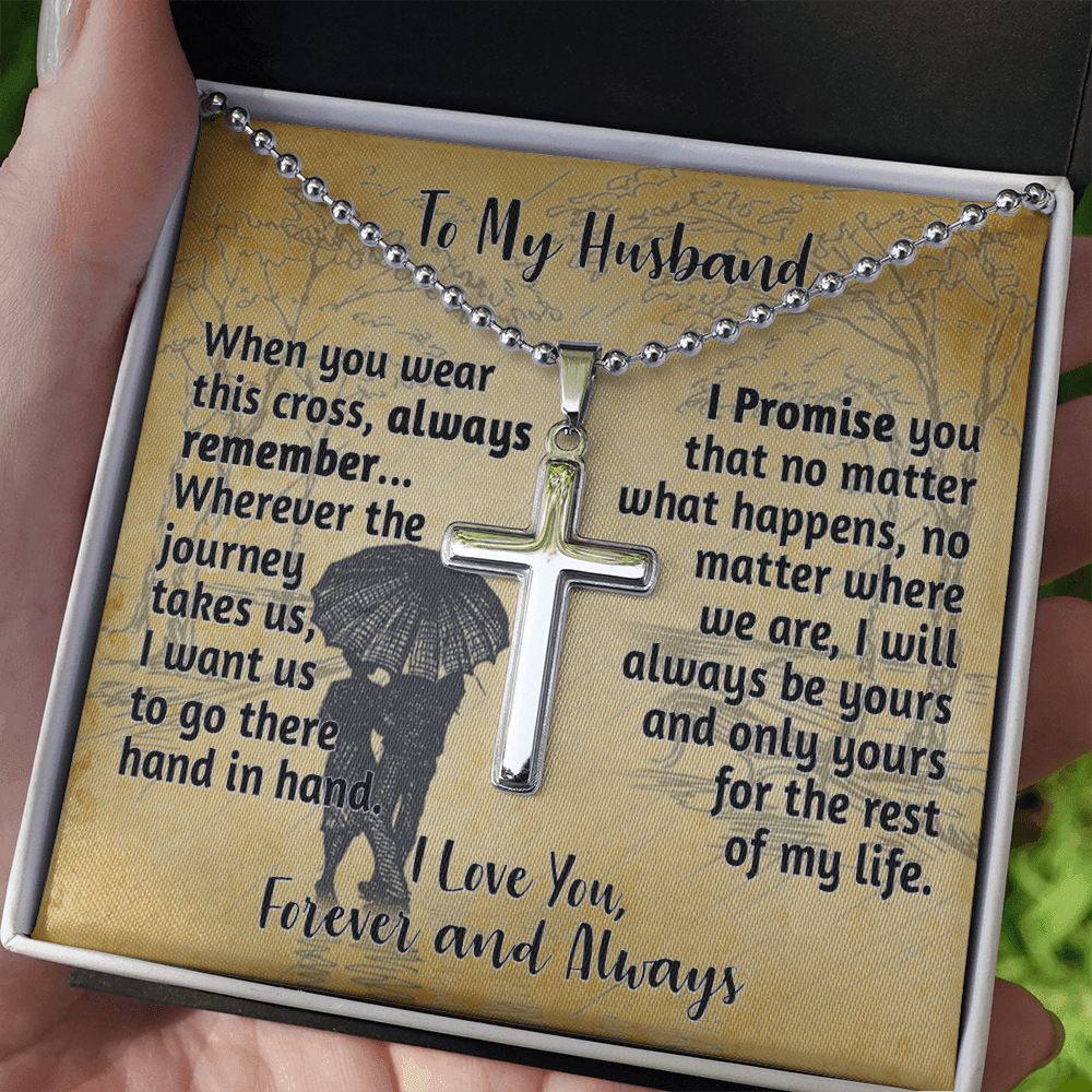 CardWelry Promise Necklace for Him, Birthday Gift for Husband Promise Gift For Him, Promise Jewelry, Husband Necklace, Sentimental Gift Jewelry