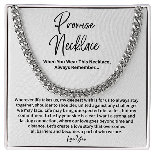 CARDWELRYJewelryPromise Necklace For Him, Promise Gifts For Him, Boyfriend Promise Necklace, Gift For Boyfriend