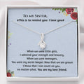 CardWelry Sister and Best Friend Necklace Gift for Her Jewelry Standard Box