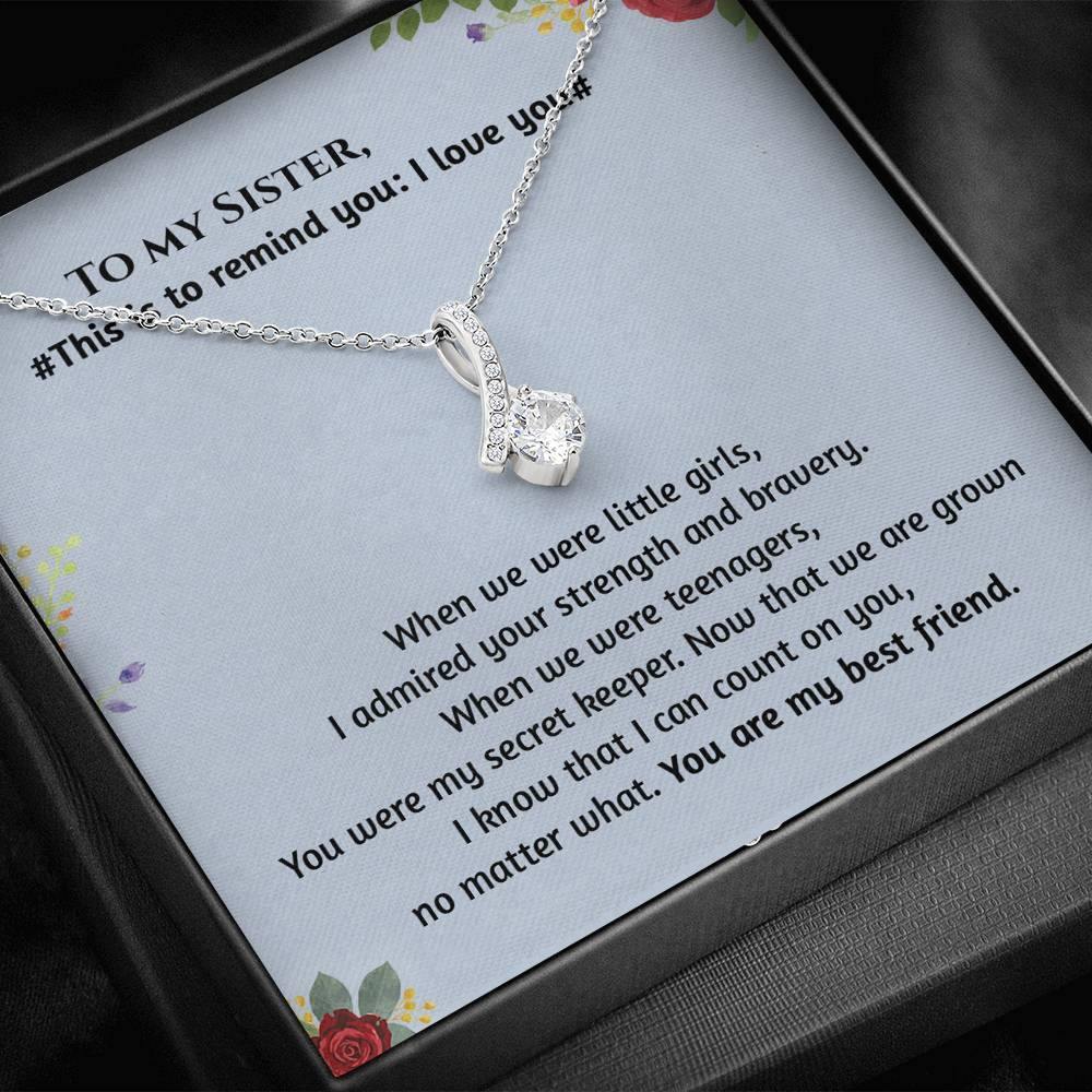 CardWelry Sister and Best Friend Necklace Gift for Her Jewelry