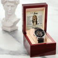 CardWelry Son Gift from Dad, Open Work Watch To My Son From Dad, Dad Son Gift Dad to Son Jewelry