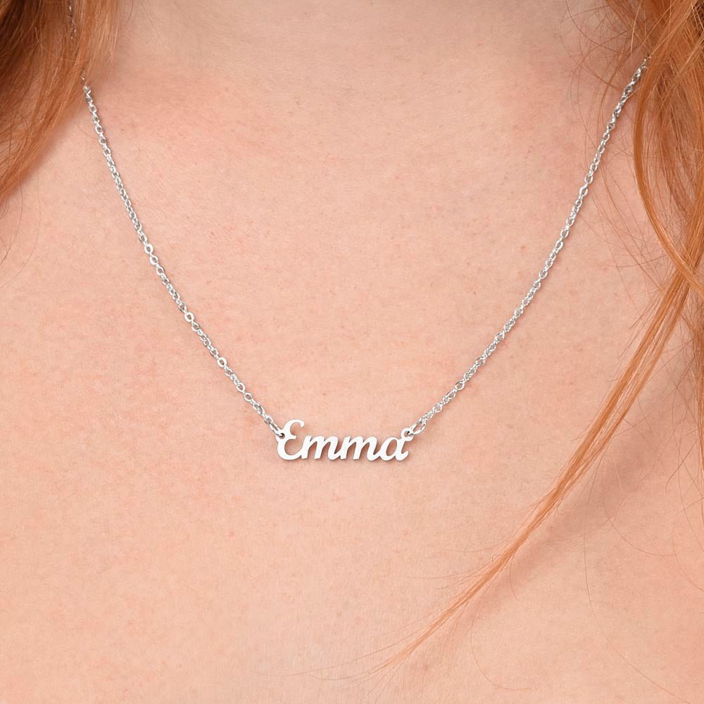 CardWelry Soulmate Name Necklace Gifts, My Dreams Came True The Day I Met You, Gift for Her from Husband, from Fiancée, from Boyfriend Jewelry
