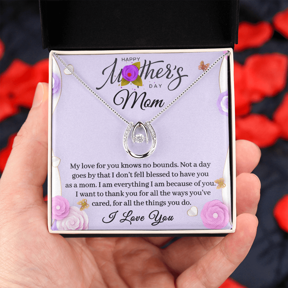 CardWelry To Mom Mother’s Day Gift, To My Mom Gift, Mother's Day Gift Happy Mother’s Day Necklace Gift For Mom Jewelry