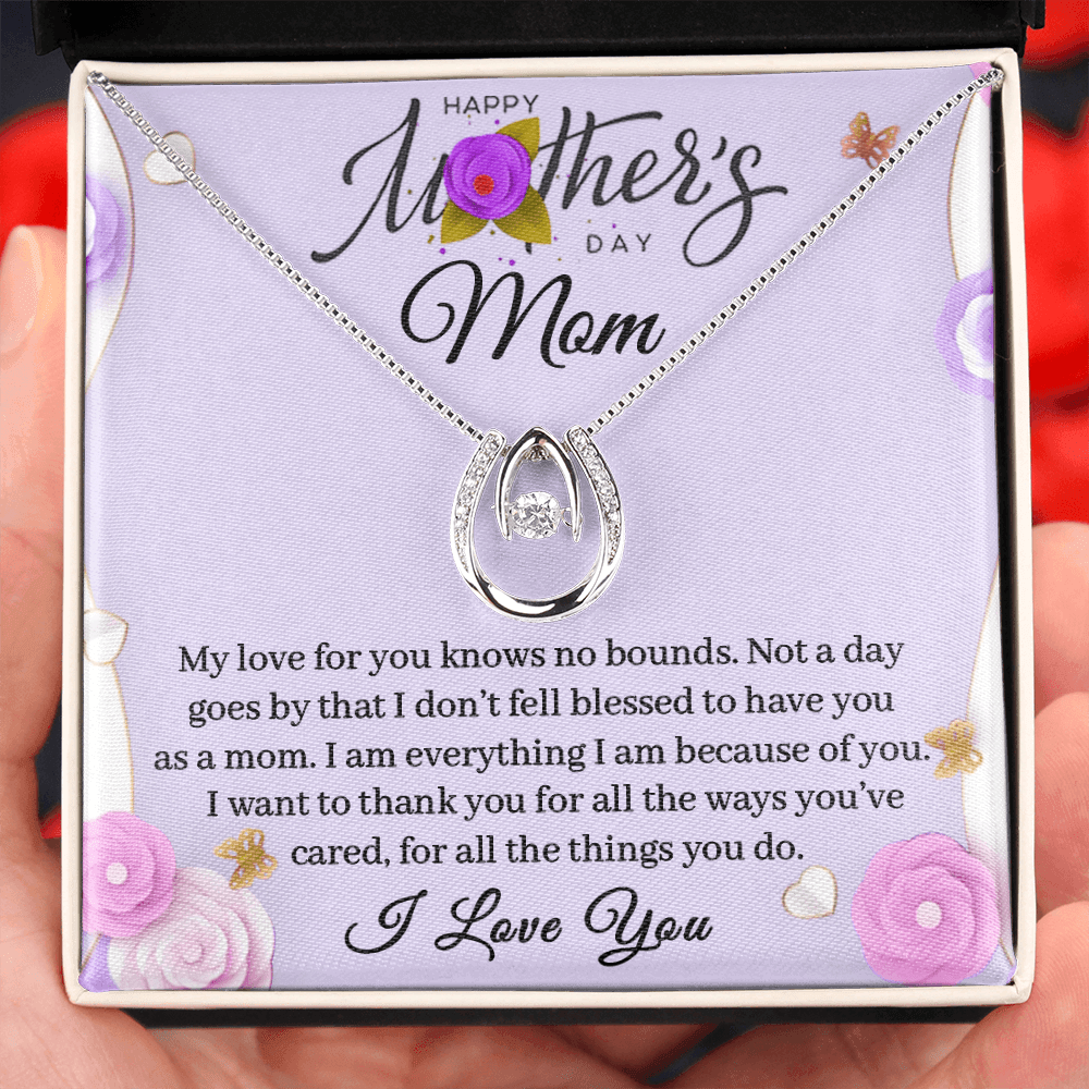 CardWelry To Mom Mother’s Day Gift, To My Mom Gift, Mother's Day Gift Happy Mother’s Day Necklace Gift For Mom Jewelry Standard Box